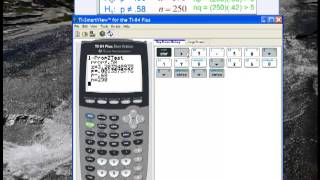 Hypothesis Test for a Proportion with the TI 84 Calculator [upl. by Nire219]