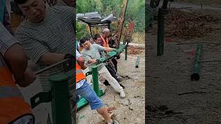 Manual installation process of bend guardrail [upl. by Nevek]