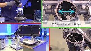 MercedesBenz Sprinter  Zahnflankenspiel der Hinterachse prüfen und einstellen Teil 2  W906 W900 [upl. by Buell466]