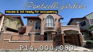 V24723 MARKDOWN PRICE 135M net Furnished House and Lot Ready for Occupancy  Ponticelli Gardens [upl. by Seow91]