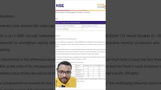 NSE Circular on Index Lot Size Increment  Rakesh Sakdasariya nseindia bseindia stockmarket [upl. by Casavant835]