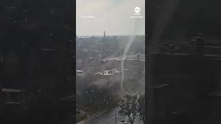 Tornado hits Buffalo New York [upl. by Alliber744]