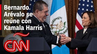 Bernardo Arévalo califica como quotmuy buenaquot su reunión con Kamala Harris en Estados Unidos [upl. by Arelus453]