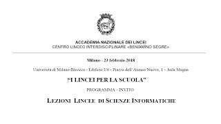 Lezioni Lincee di Scienze Informatiche [upl. by Lisan868]