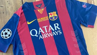 Reseña Camiseta Barcelona 2015 titular edición final Champions League [upl. by Xavier]