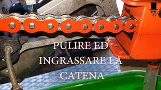 Pulire ed Ingrassare la catena della moto Metodo pratico [upl. by Sanchez]