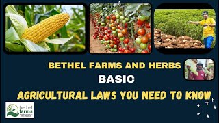 BASIC AGRICULTURAL LAWS TO KNOW horticulture agriculture organicfarming holisticfarming [upl. by Resor]