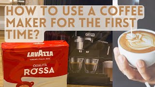 How To Make Your First Cappuccino  DeLonghi EC230  RIunboxing [upl. by Galanti184]