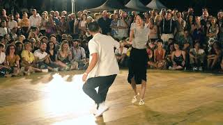 Hyunjung amp Nicolas  Lindy Hop improvisation at Policoro in Swing 2024 [upl. by Ain]