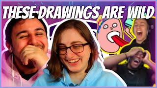 Sidemen  The WORST Sidemen drawings ever seen on YouTube Gartic Phone  Eli and Jaclyn REACTION [upl. by Irena]