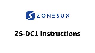 Zonesun ZSDC1 Instructions [upl. by Dawn]