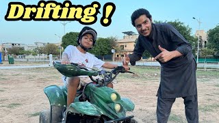 Quad bike drifting  bike b theek ki [upl. by Aihsakal]