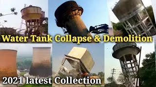 Water Tank Collapse amp Demolition  Cooling Tower Demolition Compilation [upl. by Oileduab]