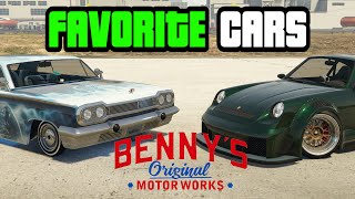 GTA 5  My Top 10 FAVORITE BENNYS Cars in GTA Online [upl. by Rachaba]