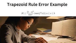 Calculus  Trapezoid Rule Error Example [upl. by Millisent]