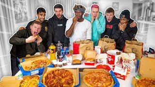 SIDEMEN EAT 70000 CALORIES IN 24 HOURS CHALLENGE [upl. by Nahn]