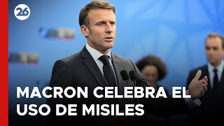 FRANCIA  Macron celebra la autorización de EEUU a Kiev para el uso de misiles [upl. by Yuma]