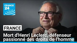 Henri Leclerc pénaliste redouté et défenseur passionné des droits de lhomme est mort à 90 ans [upl. by Ennaecarg]