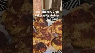 Jo kitchen Crabs cakes with shrimp cooking food familydinner Your Community Realtor [upl. by Burtis]