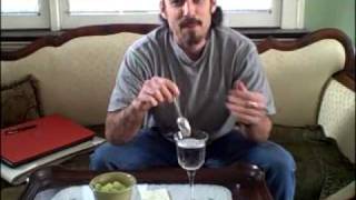 Pure Jeevan Demonstrates Taking Oregano Oil [upl. by Sacttler]