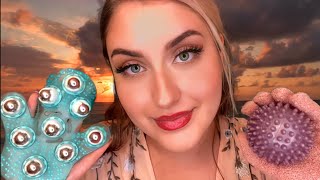 ASMR Verwöhnende Wellnessbehandlung am Strand SPA Roleplay Oil Massage 56 Traumreise 💆🏽‍♀️ [upl. by Daraj]