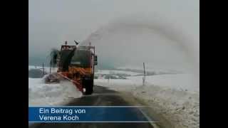 Melsungen Räumdienst fährt mit neuer Schneeschleuder [upl. by Cynth]