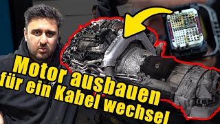 Motor ausbauen nur für ein Kabelwechsel G30 M550i Kühlwasser zerstört Stuergerät  BMWFarid [upl. by Nywles]