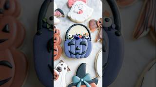 Sprinkle Filled Cookie🎃🍬 halloweencookies cookiedecorating decoratedcookies cookies [upl. by Ihdin513]