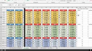 SISTEMA DE HORARIO EN EXCEL 2013 PARA COLEGIO [upl. by Dwinnell861]