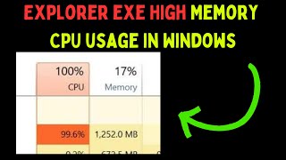 How to Fix Explorerexe High Memory and CPU Usage in Windows 11 [upl. by Ulick]