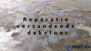 Reparatie zandcement vloer [upl. by Jehius]