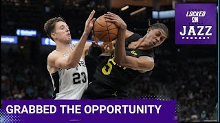 Cody Williams grabs the opportunity in San Antonio Michael Smith joins to talk Utah Jazz youngsters [upl. by Nevak]