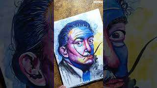 Salvador Dalí ❤️  Pencil sketch  shorts viralvideo [upl. by Othilia]