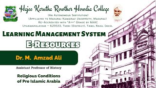 Religious Conditions of Pre Islamic ArabiaDr M Amzad AliAssistant Professor of History [upl. by Burdett950]