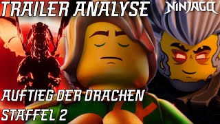 ALLE DETAILS Komplette Analyse Aufstieg der Drachen Staffel 2 Trailer  Ninjago Deutsch [upl. by Akeenat]