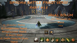 Rise Online Sıfırdan Battle Priest Serisi Part 15  Başlangıç İtemleri Hallettik ve Final Yaptık [upl. by Lletnom]