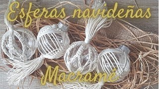 🟢 ESFERAS de Navidad en MACRAMÉ  Christmas ornament  macrame christmas  Estilo y Decor [upl. by Cary]