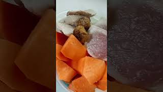 ingredients for soupwatercress carrot Pork meattrending shortsviral youtubeshort viral [upl. by Otilopih]