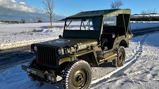 Willys Hotchkiss M201 Jeep 5C February drive [upl. by Uokes275]