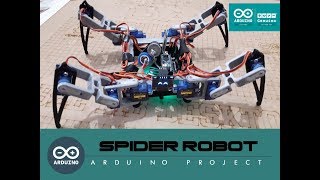 Arduino Spider robot Quadruped [upl. by Acalia103]