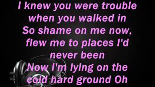 Taylor Swift  I Knew You Were Trouble  lyrics [upl. by Areema567]