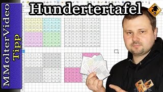 Hundertertafel für Grundschulmathematik selber erstellen  Tipp von MMolterVideo [upl. by Fosdick]