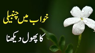 Khwab Mein Chameli Ka Phool Dekhnay Ki Tabeer  Interpretation of Jasmine Flower in Dream [upl. by Strepphon]