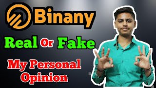 Binany App Real or Fake  My personal opinion unbiased review About binany app real or Fake [upl. by Godfree154]