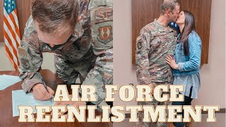 REENLISTING IN THE AIR FORCE  MILITARY VLOG [upl. by Werbel]