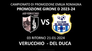 PROMOZIONE GIRONE D VERUCCHIODEL DUCA 22012024 [upl. by Nellda]