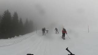 🇨🇭⛷️ Titlis Engelberg Ski 360° Webcam  durch den Nebel vom Trübsee 4K VR [upl. by Pearlstein]