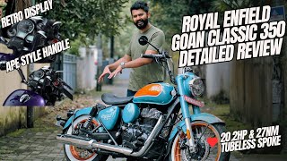 Royal Enfield Goan Classic 350 Detailed Review Malayalam  Classic 350 Goaയിൽ പോയപ്പോൾ  Exhaust 😍 [upl. by Gaelan948]