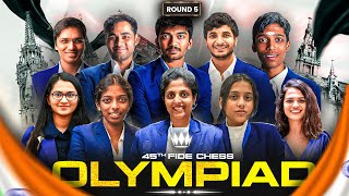 Chess Olympiad 2024 Round 5  India vs Azerbaijan Open India vs Kazakhstan Women [upl. by Draneb]