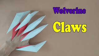 How To Make a Paper Wolverine Claws  Paper Claws [upl. by Natsyrt]